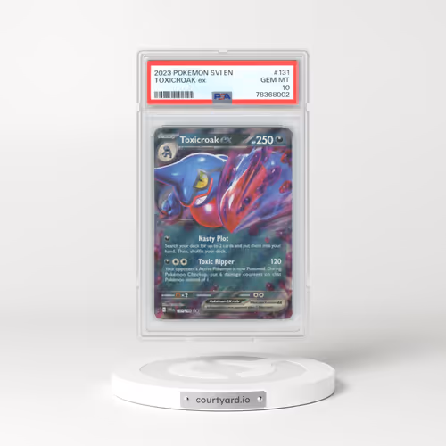 2023 Pokémon Svi EN-Scarlet & Violet #131 Toxicroak EX - Holo (PSA 10 GEM MINT)
