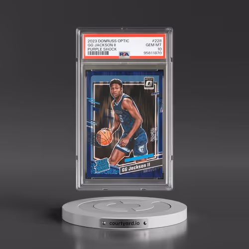 2023 Panini Donruss Optic #228 GG Jackson II - Purple Shock (PSA 10 GEM MINT)