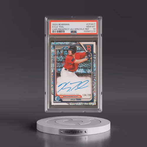2024 Bowman Chrome Prospect Autographs #CPAKT Kyle Teel - Speckle Refractor (PSA 10 GEM MINT)