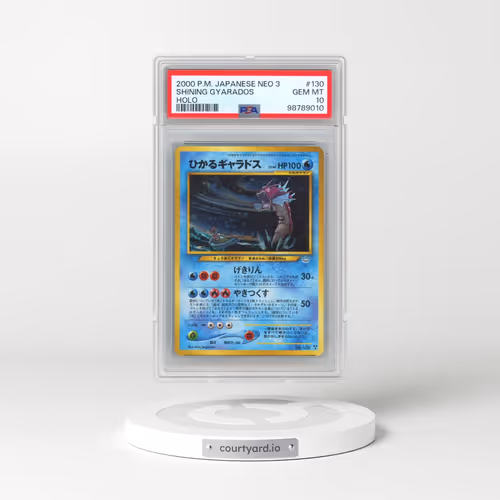 2000 Pokémon Neo 3 #130 Shining Gyarados - Holo Holo (PSA 10 GEM MINT)