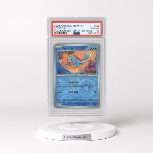 2023 Pokémon Mew EN-151 #007 Squirtle - Pokemon Center 151 Pre-Order Promo (PSA 10 GEM MINT)