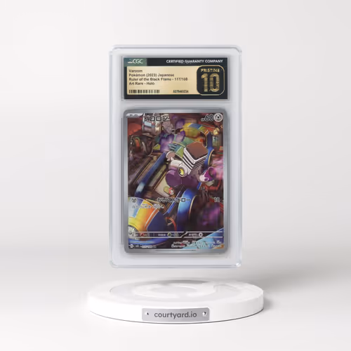2023 Pokémon SV3-Ruler of the Black Flame #117 Varoom - Art Rare (CGC 10 PRISTINE)