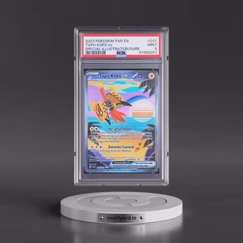 2023 Pokémon Par EN-Paradox Rift #247 Tapu Koko EX - Holo Special Illustration Rare (PSA 9 MINT)