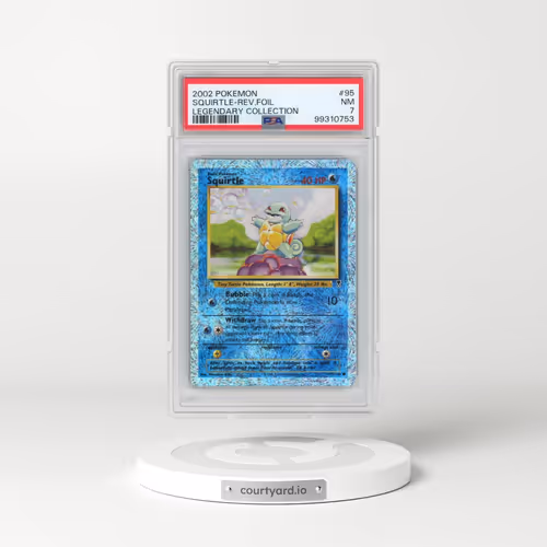 2002 Pokémon Legendary Collection #95 Squirtle - Reverse Foil (PSA 7 NM)