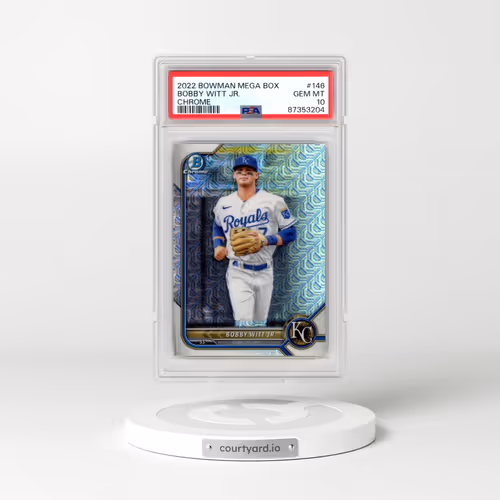 2022 Bowman Mega Box Chrome #146 Bobby Witt Jr. (PSA 10 GEM MINT)