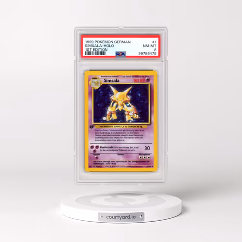 1999 Pokémon #1 Simsala - 1st Edition Holo (PSA 8 NM-MT)