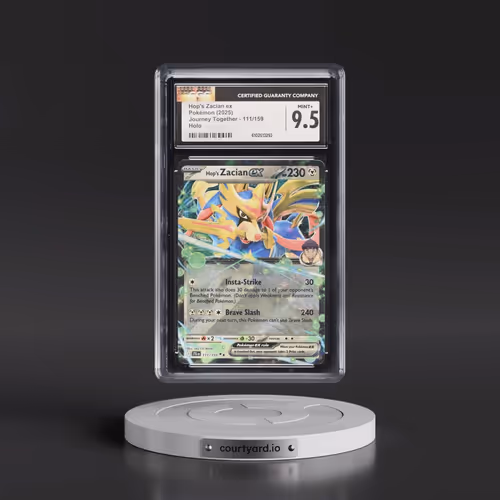 2025 Pokémon Jtg EN-Journey Together #111 Hop's Zacian EX - Holo (CGC 9.5 MINT+)