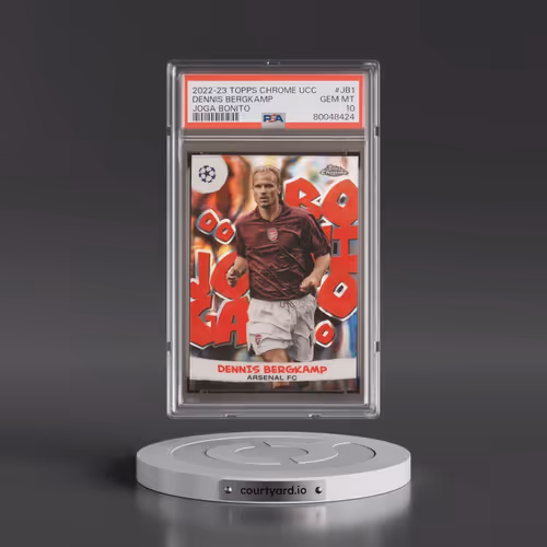 2022-23 Topps Chrome UEFA Club Competitions Joga Bonito #JB1 Dennis Bergkamp (PSA 10 GEM MINT)