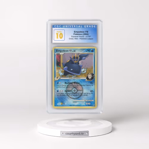 2009 Pokémon Platinum Supreme Victors #27 Empoleon FB - Holo Crosshatch-2010 Pokemon League (CGC 10