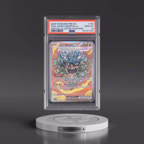 2025 Pokémon Pre EN-Prismatic Evolutions #145 Teal Mask Ogerpon EX - Holo Special Illustration Rare