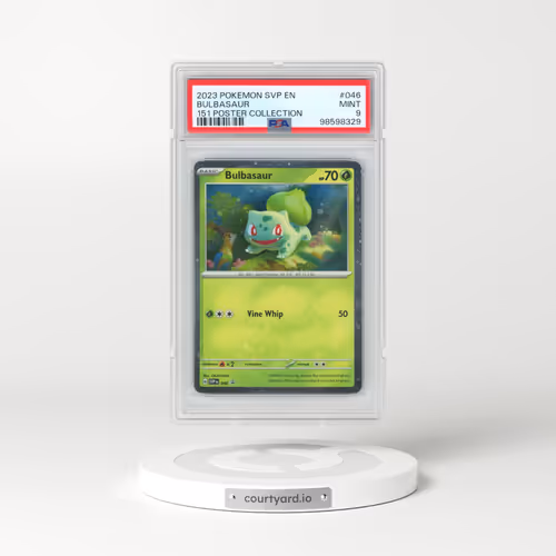 2023 Pokémon Svp EN-SV Black Star Promo #046 Bulbasaur - 151 Poster Collection (PSA 9 MINT)