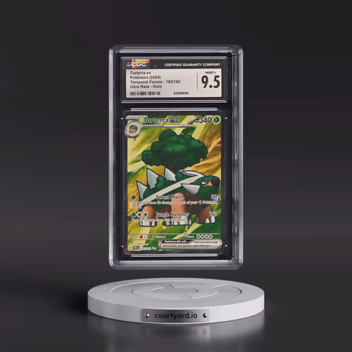 2024 Pokémon Tef EN-Temporal Forces #185 Torterra EX - Holo Ultra Rare (CGC 9.5 MINT+)