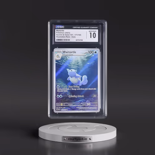 2023 Scarlet & Violet 151 - MEW EN #171/165 Wartortle - Illustration Rare Holo (CGC 10 GEM MINT)