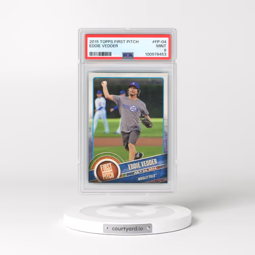 2015 Topps First Pitch #FP-04 Eddie Vedder (PSA 9 MINT)