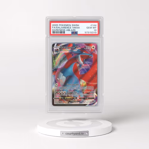 2020 Pokémon Sword & Shield Darkness Ablaze #144 Salamence Vmax - Full Art (PSA 10 GEM MINT)