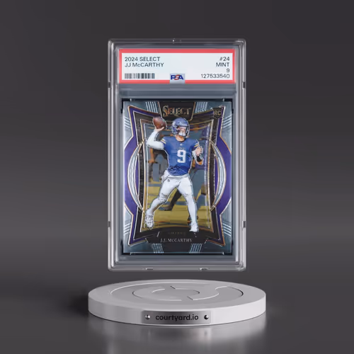 2024 Panini Select #24 JJ McCarthy (PSA 9 MINT)