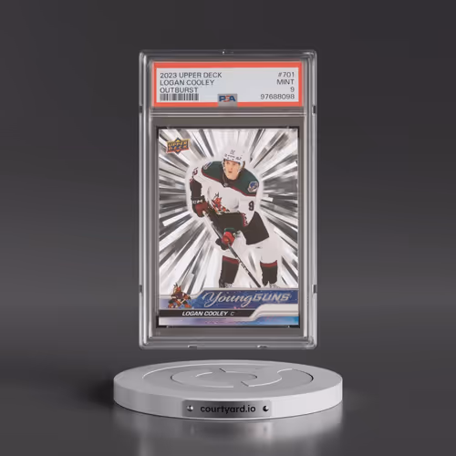 2023 Upper Deck #701 Logan Cooley - Outburst (PSA 9 MINT)