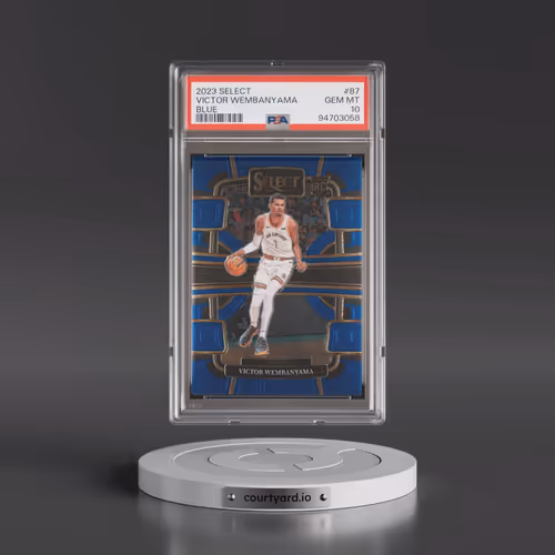 2023 Panini Select #87 Victor Wembanyama - Blue (PSA 10 GEM MINT)