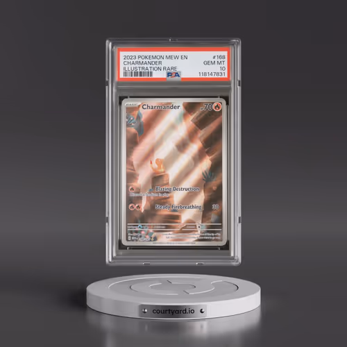 2023 Pokémon Mew EN-151 #168 Charmander - Illustration Rare (PSA 10 GEM MINT)