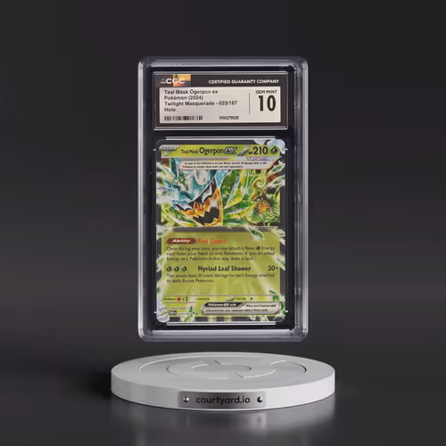 2024 Pokémon Twm EN-Twilight Masquerade #025 Teal Mask Ogerpon EX - Holo (CGC 10 GEM MINT)