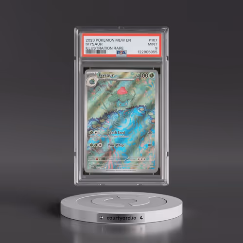 2023 Pokémon Mew EN-151 #167 Ivysaur - Illustration Rare (PSA 9 MINT)
