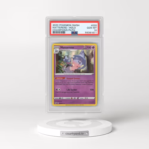2020 Pokémon Sword & Shield Champion's Path #020 Hatterene - Holo (PSA 10 GEM MINT)