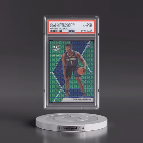Zion Williamson - Green Mosaic
