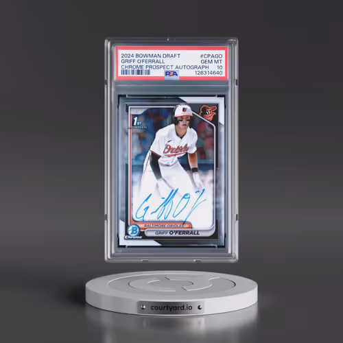 2024 Bowman Draft Chrome Prospect Autographs #CPAGO Griff O'Ferrall (PSA 10 GEM MINT)