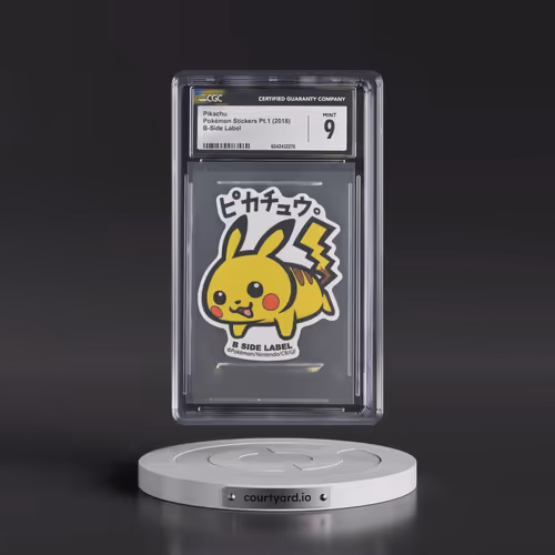 2018 Pokémon Stickers Pt.1 (2018 B Side Label) - Japanese Pikachu (CGC 9 MINT)
