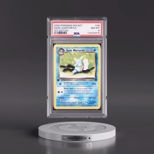 2000 Pokémon Rocket #46 Dark Wartortle - 1st Edition (PSA 8 NM-MT)