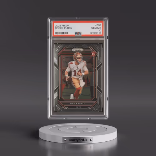 2022 Panini Prizm #353 Brock Purdy (PSA 10 GEM MINT)