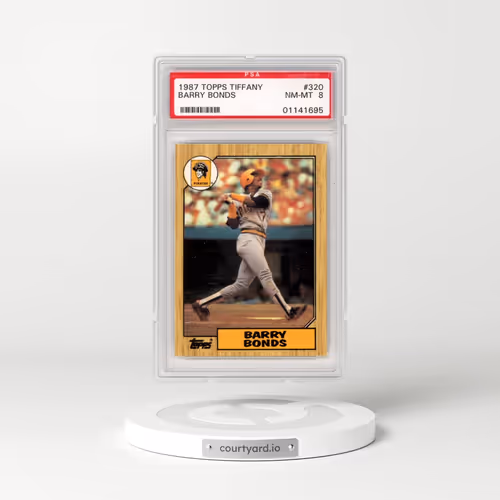 1987 Topps Tiffany #320 Barry Bonds (PSA 8 NM-MT)