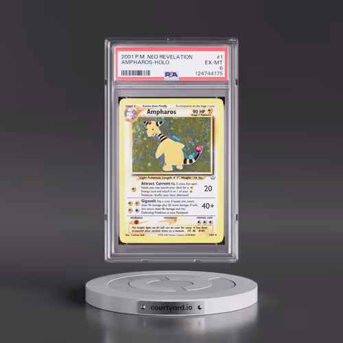 2001 Pokémon Neo Revelation #1 Ampharos - Holo (PSA 6 EX-MT)