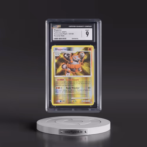 2007 Diamond & Pearl #12/130 Rhyperior - Reverse Holo (CGC 9 MINT)