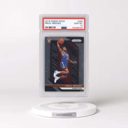 2018 Panini Prizm #289 Mikal Bridges (PSA 10 GEM MINT)