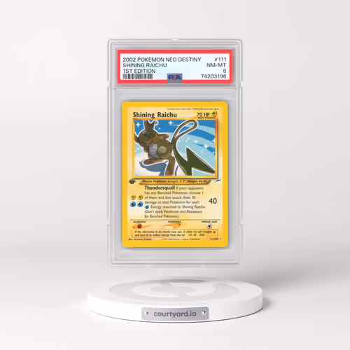 2002 Pokémon Neo Destiny #111 Shining Raichu - 1st Edition Holo (PSA 8 NM-MT)