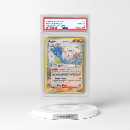 2006 Pokémon EX Holon Phantoms #10 Kingdra - Holo (PSA 8 NM-MT)