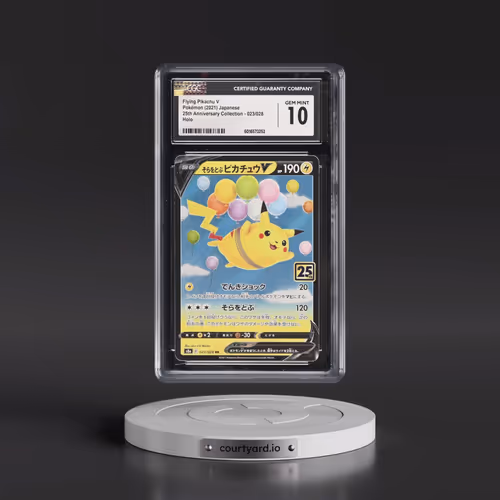 2021 Pokémon 25th Anniversary Collection #023 Flying Pikachu V - Holo (CGC 10 GEM MINT)