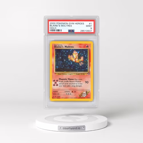 2000 Pokémon Gym Heroes #1 Blaine's Moltres - Holo (PSA 9 MINT)