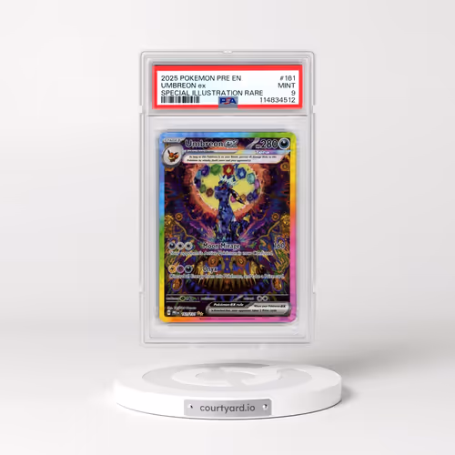 2025 Pokémon Pre EN-Prismatic Evolutions #161 Umbreon EX - Holo Special Illustration Rare (PSA 9 MIN
