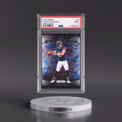 2024 Panini Prizm Fireworks #25 Caleb Williams (PSA 9 MINT)