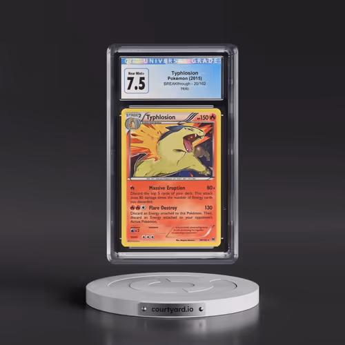 2015 BREAKthrough #20/162 Typhlosion - Holo (CGC 7.5 NM+)