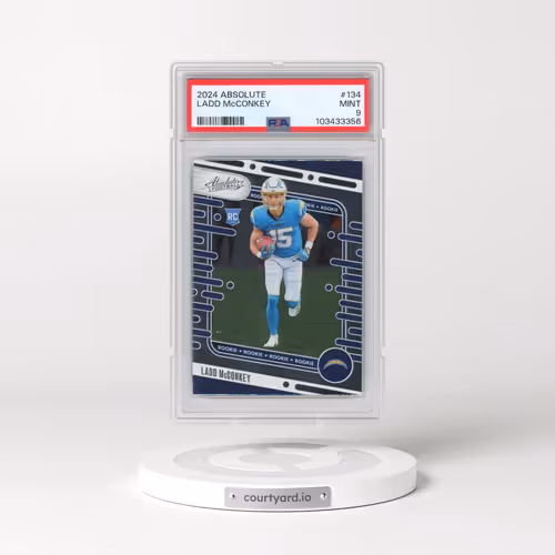 2024 Panini Absolute #134 Ladd McConkey (PSA 9 MINT)