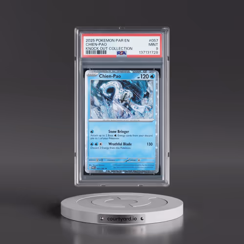 2025 Pokémon Par EN-Paradox Rift #057 Chien-Pao - Knock Out Collection (PSA 9 MINT)
