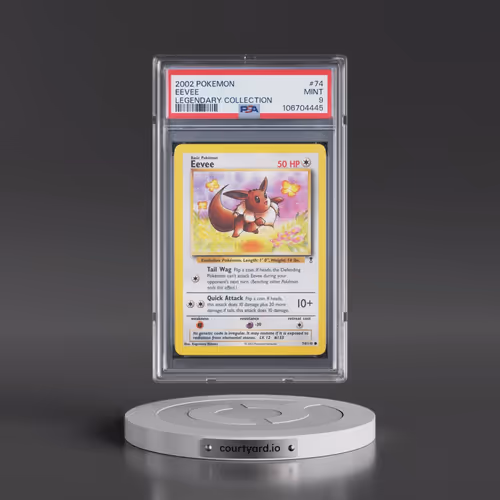 2002 Pokémon Legendary Collection #74 Eevee (PSA 9 MINT)