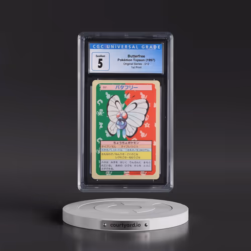 1997 (Only One Pokémon) Original Series #012 Butterfree - (Blue Back) 1st Print (CGC 5 EX)