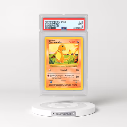 1999 Pokémon Game #46 Charmander - Shadowless (PSA 9 MINT)