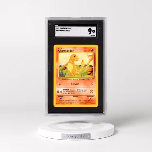 1999 Pokémon Base #46 Charmander (SGC 9 MINT)