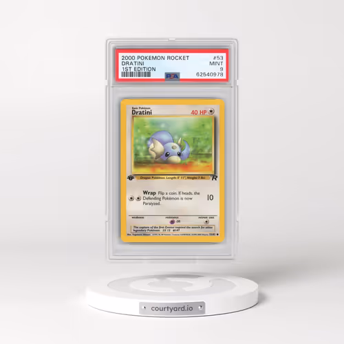 2000 Pokémon Rocket #53 Dratini - 1st Edition (PSA 9 MINT)
