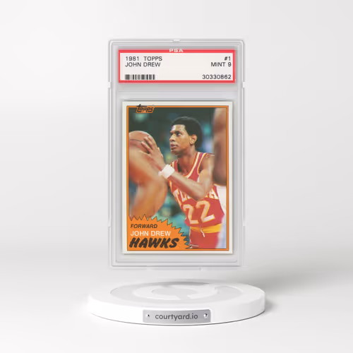1981 Topps #1 John Drew (PSA 9 MINT)